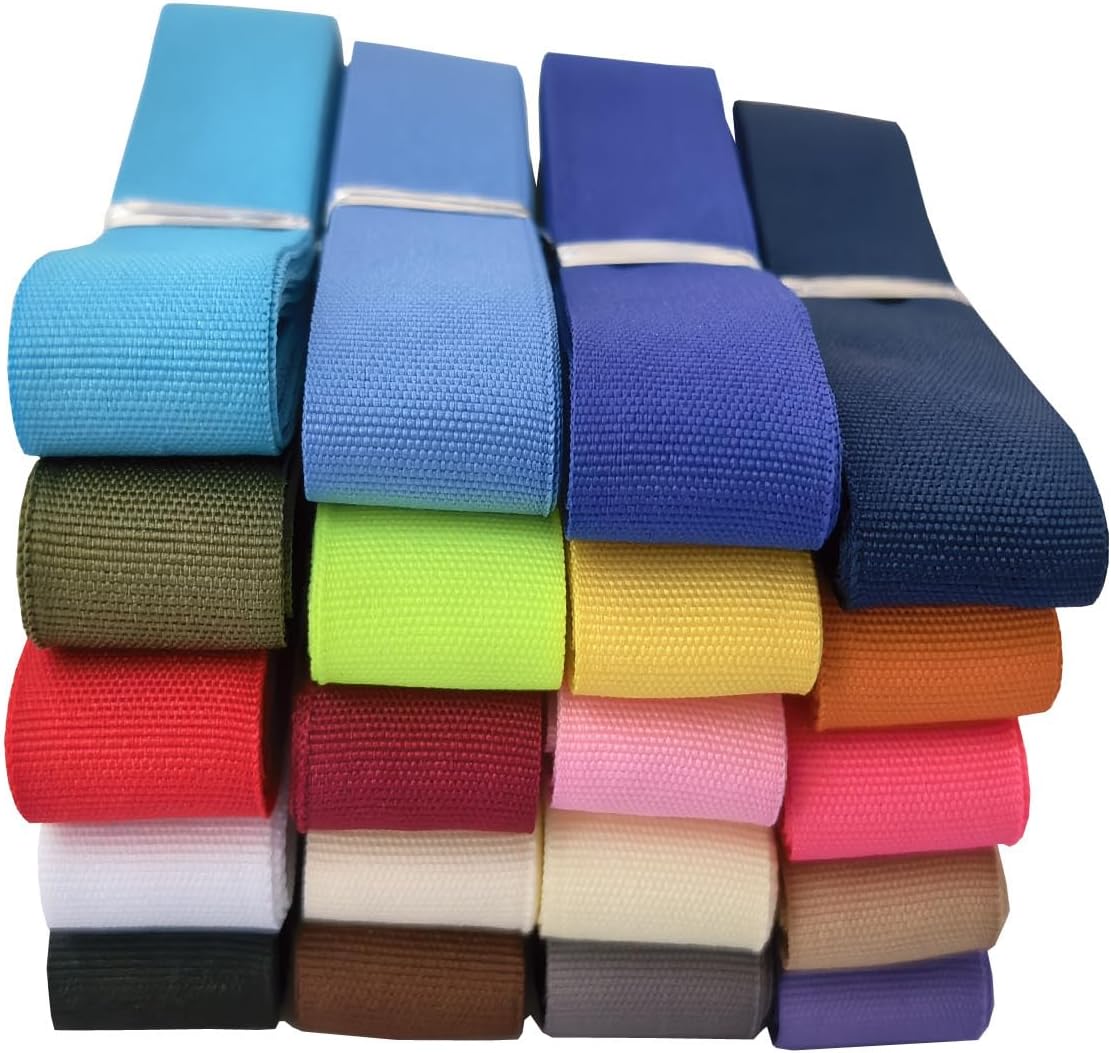 MONIDOOR 7/8 Inch Bias Tape 40 Yards 20 Colors Polyester Binding Tape for Sewing