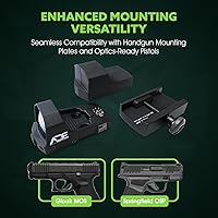 Vista 3 de Ade Advanced Optics RD3-006B - Mira de punto verde para pistola con base Pictinny extraíble