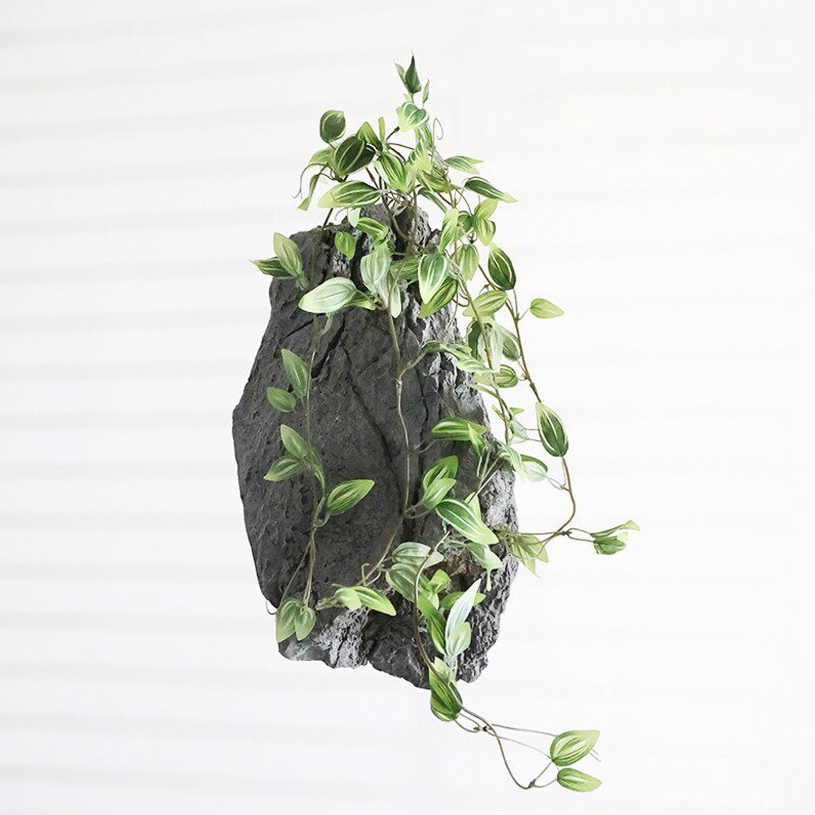 Roca falsa colgante de poliuretano y piedra artificial para decoración zen de jardín