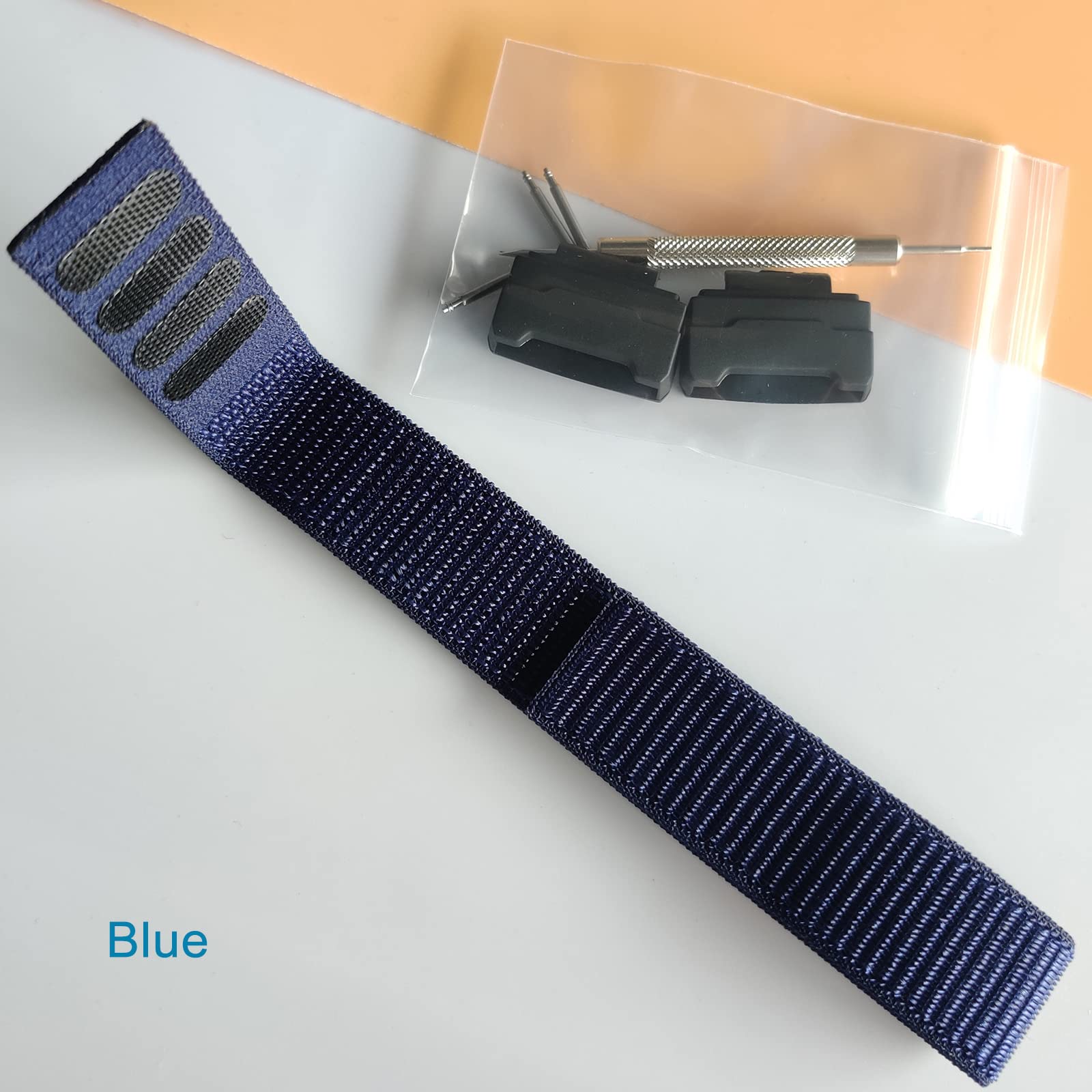 Nylon Strap Replacement for G-Shock Watch Bands Compatible with Casio G-Shock Watch Model GA-100/110/120/300/400/GBX100/GD120/DW-5305/DW-D5500/DW6900/DW9052/GWM-5610/GW-B5600/GM-5600 (Blue)
