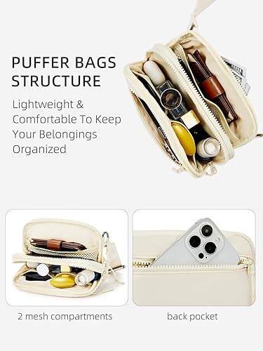 Miniatura 5 de WESTBRONCO Bolsos cruzados pequeños para mujer de nailon con correa ajustable, mini bolso cruzado, bolsa de hombro, entrenamiento de viaje