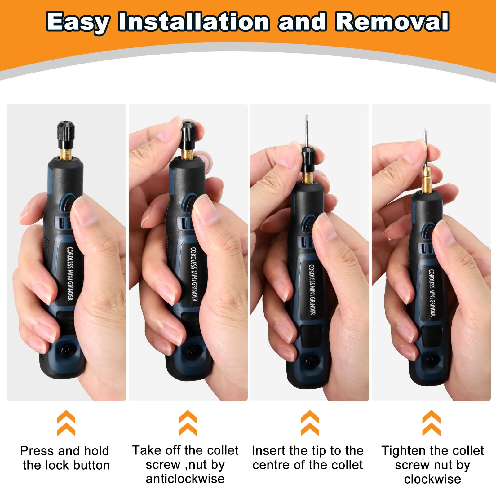Pixelure Multifunctionele Gereedschap USB Variabele Snelheid Draadloze Rotary Elektrische Mini Boor Graveur Pen met 96 Accessoires,Elektrische Graveerpen voor Polijsten/Graveren/Snijden/Boren/Slijpen