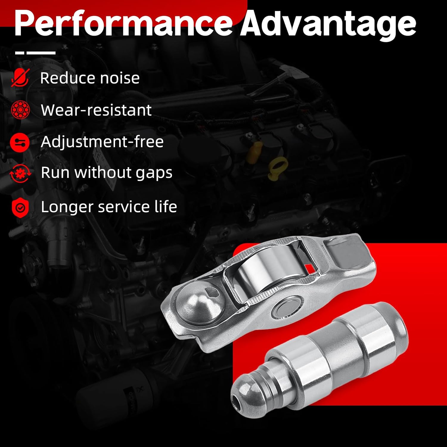 12 Pcs Rocker Arm Valve Lifters Gasket kit 5184296AH 5184332AA Compatible with Chrysler 200 300 Dodge Ram 1500 Challenger Charger Journey Avenger Jeep Grand Cherokee Wrangler 3.6L 2011-2020