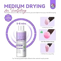 Vista 5 de SAVILAND Líquido acrílico monómero para uñas: 4 oz de monómero acrílico para extensión de uñas con cepillo de uñas de 12# y plato Dappen