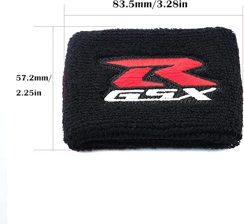 Miniatura 8 de MOWOK Se adapta a Suzuki GSXR 600 GSX-R 750 1000 1100 1500 1300 Hayabusa Líquido de Freno Delantero Depósito de Aceite Cubierta Calcetín