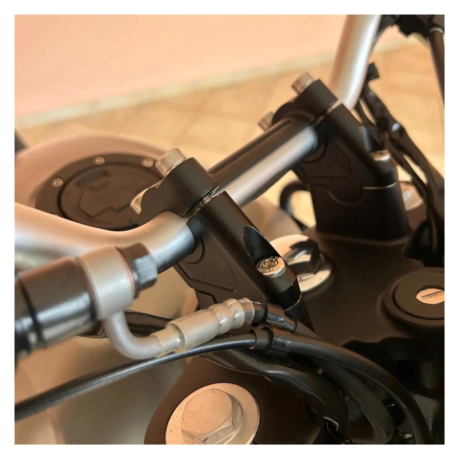 Elevadores Manillar Motocicleta para Royal para Enfield para Himalayan para Scram 411 Himalayan 2018-2023 Elevador Manillar Motocicleta con Desplazamiento Elevador Manillares Moto