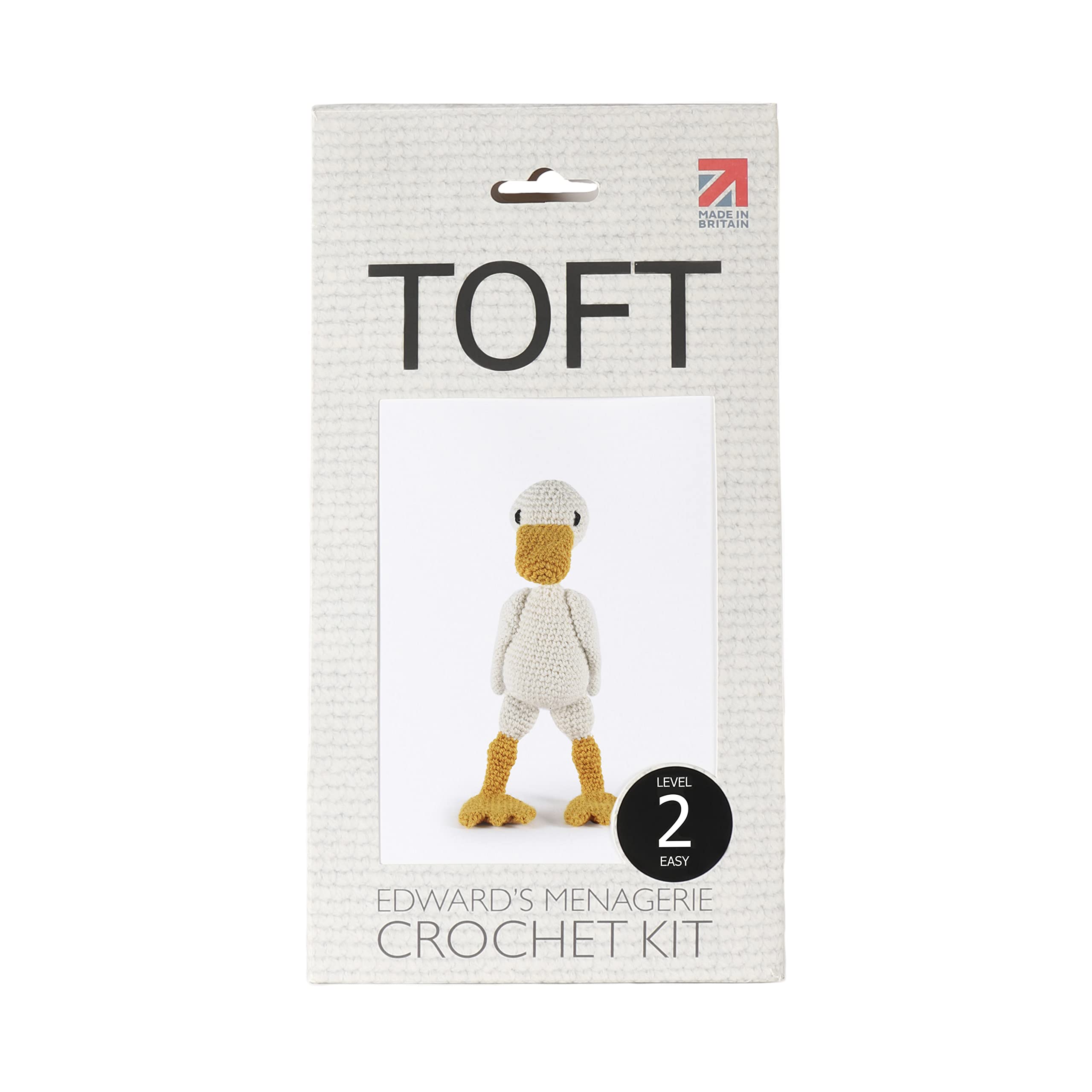 TOFT | Edwards Menagerie | Geraldine The Duck Crochet Kit | Luxury Pure Wool | Beginner Friendly