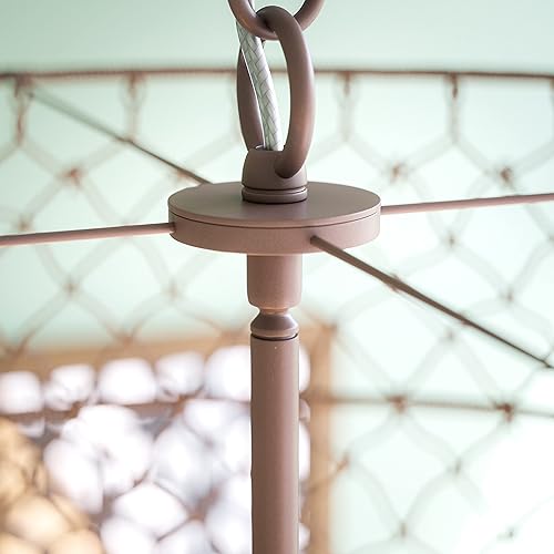 Miniatura 7 de Kenroy Home 93653TN Hollis Colgante de 3 luces, cuerda marrón