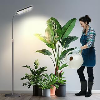Wiaxulay Floor Plant Lights for Indoor Growing, Full Spectrum Grow Light