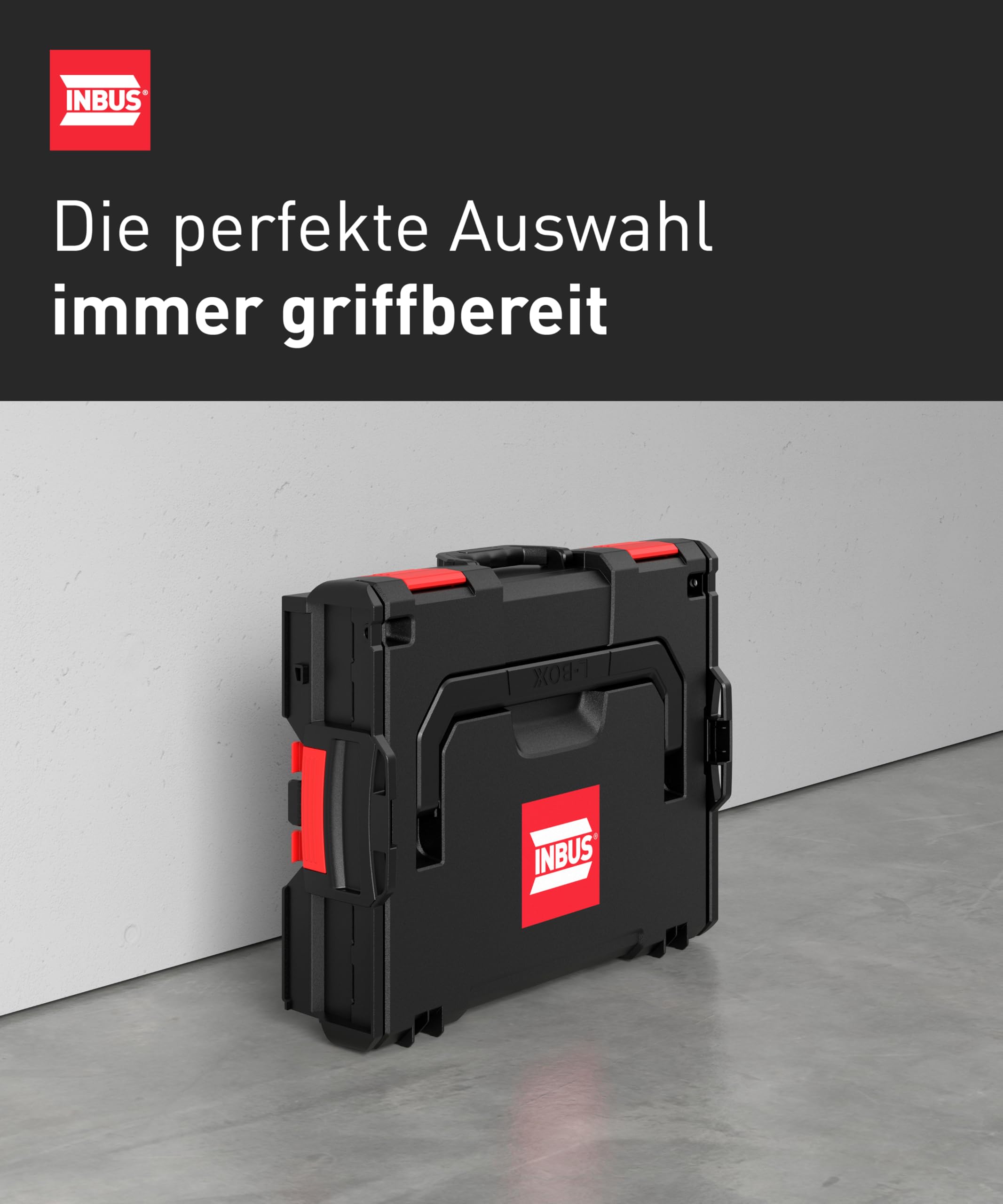 INBUS® Muttern und Unterlegscheiben Sortiment in L-BOXX (Edelstahl A2), 6590 Stück — Das Original