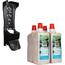 Zenex Magic Hand Soap & Push-Style Dispenser Bundle - 4-Pack 3.55L Industrial Hand Cleaner with Walnut Shell Scrubbers & Wall Mounted Dispenser | Moisturizing | Remove Grease & Grime | Easy Install
