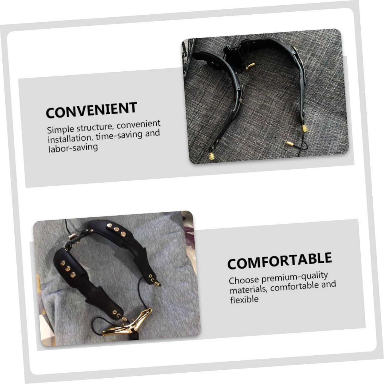 1pezzi Tracolla per Sassofono in Pelle Imbracatura Portatile per Sassofono Accessori per Fissaggio Comodo per Strumento