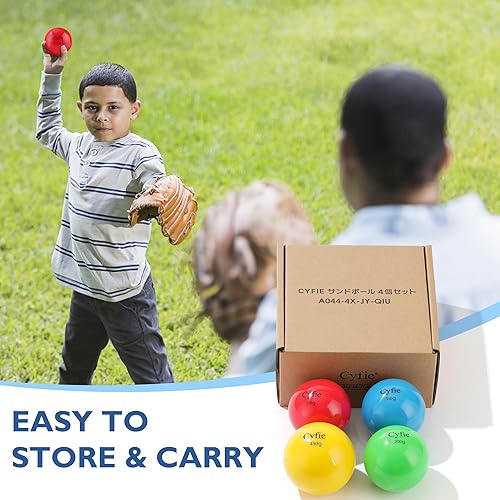 Vista 31 de Cyfie Béisbol/sóftbol pesado para golpear, pelotas pesadas para golpear, entrenamiento de bateo, práctica de lanzamiento y lanzamiento (paquete de 6)