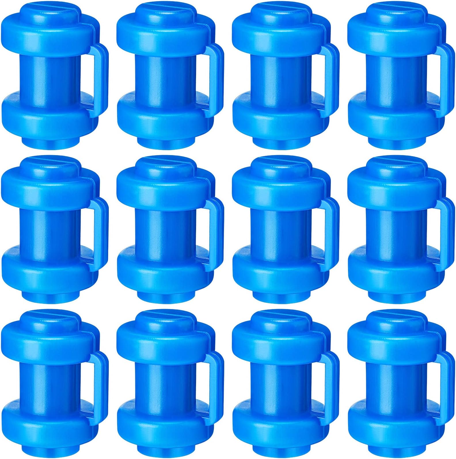 12 Pcs Trampoline Caps - 1 Inch Diameter Enclosure Net Pole Caps & Replacement Poles for Safety Accessories