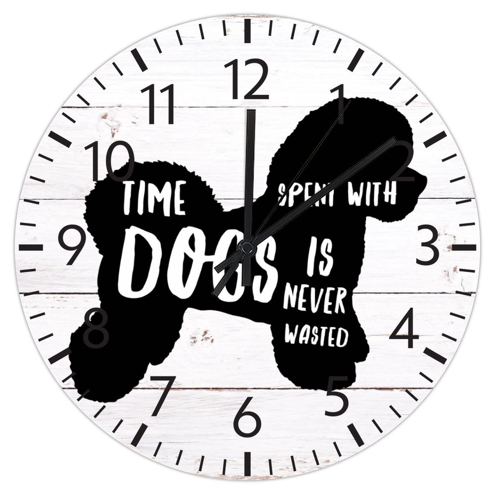 Horloge teckel idée cadeau originale - Pendule murale pour anniversaire et fête