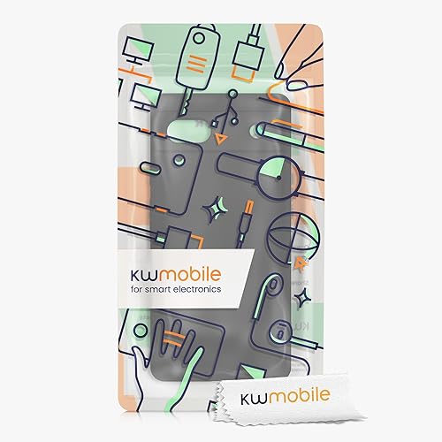 Miniatura 7 de kwmobile Funda compatible con Google Pixel 6a - Funda de silicona TPU con acabado suave - Negro mate