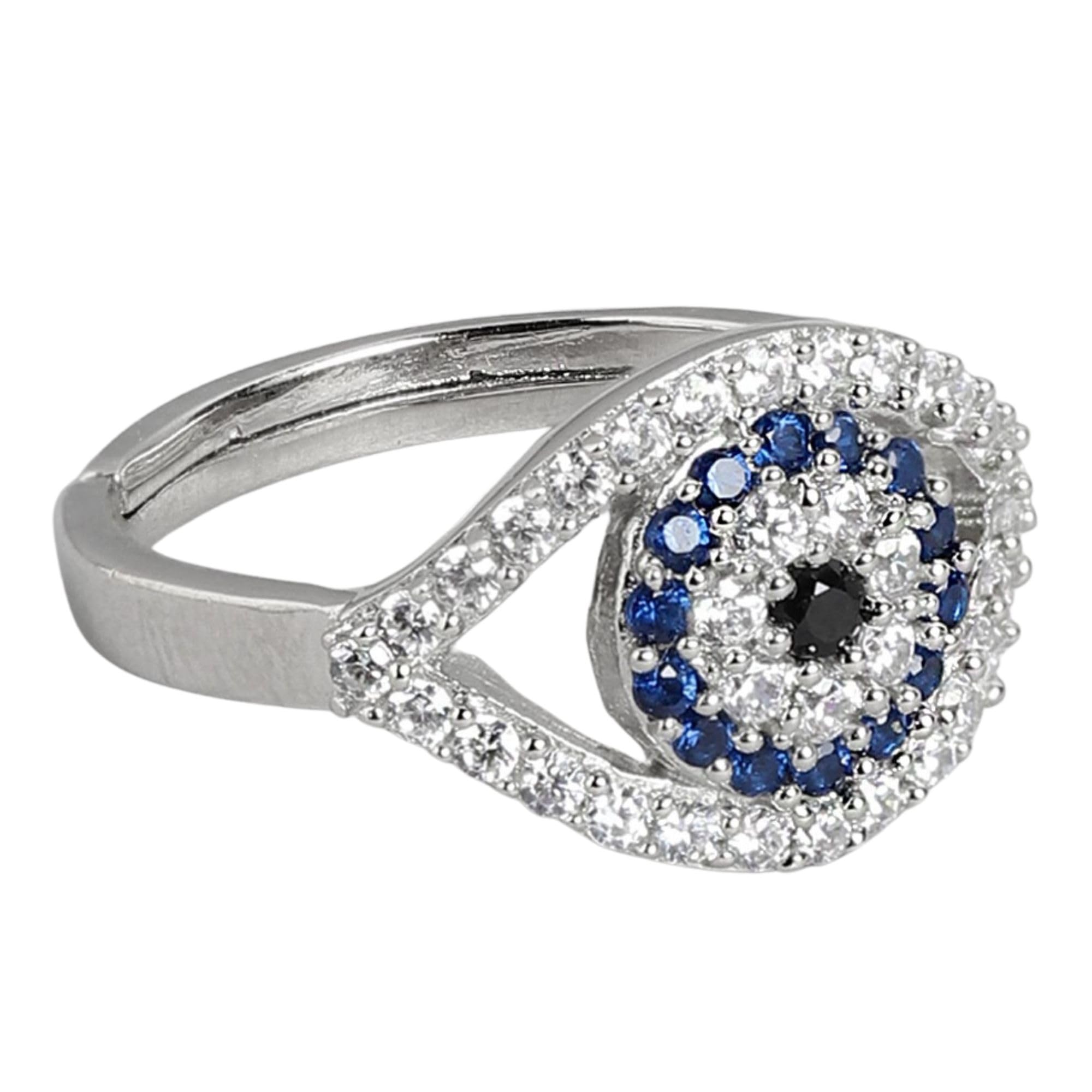 See full amazon price history chart for ZAVYA 925 Sterling Silver Evil Eye Cubic Zircon Studded Rhodium Plated Ring|Gift for Women &Girls|With Authenticity Certificate & 925 Stamp ZAVYA 925 Sterling Silver Evil Eye Cubic Zircon Studded Rhodium Plated Ring|Gift for Women &Girls|With Authenticity Certificate & 925 Stamp (B0CKN1633T) Amazon Price History, Amazon Price Tracker
