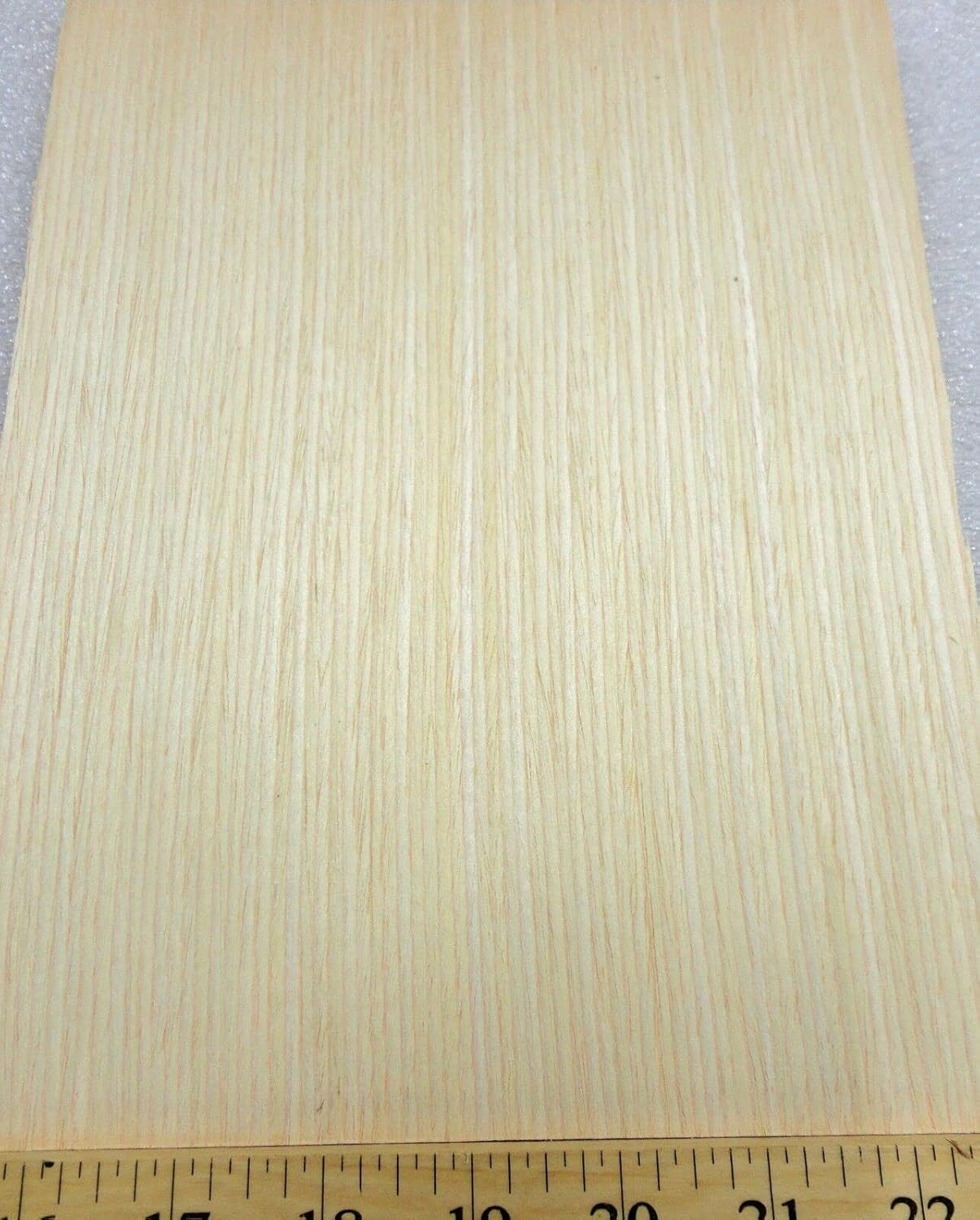 Ash Composite Wood Veneer 7.5" x 9.75" raw unbacked (Straight Tight Grain) 1/42"