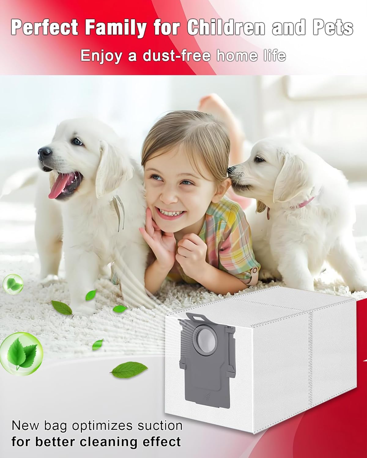 20 Pack Disposable Vacuum Dust Bag Replacement for Roborock Saros Z70/10/10R, S8 Max/MaxV Ultra, Q revo, Qrevo S5V/S/Plus/Pro/Master/Slim/MaxV/Curv/Edge Series and QV Series