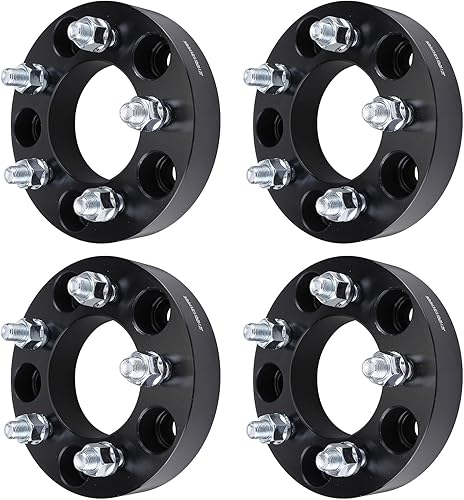 Miniatura 6 de Adaptadores de rueda de brida forjada, 4 unidades de 1.25 pulgadas, 5 x 5 pulgadas a 5 x 4.5 pulgadas, adaptadores de rueda centrados de brida con