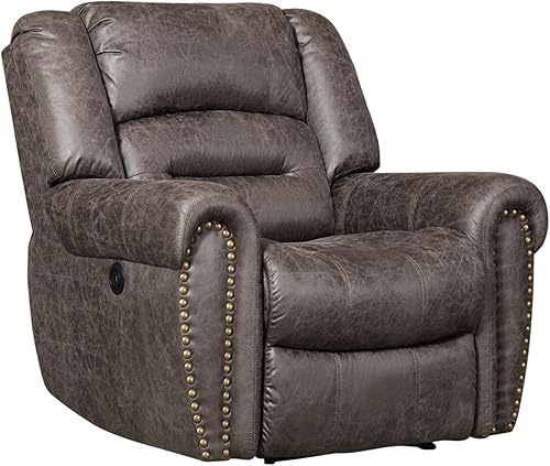 Phoenix Home Silla reclinable clásica eléctrica, gris humo