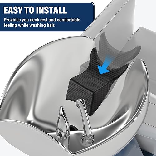 Salon Shampoo Bowl Neck Rest - Soft Silicone Head Cushion