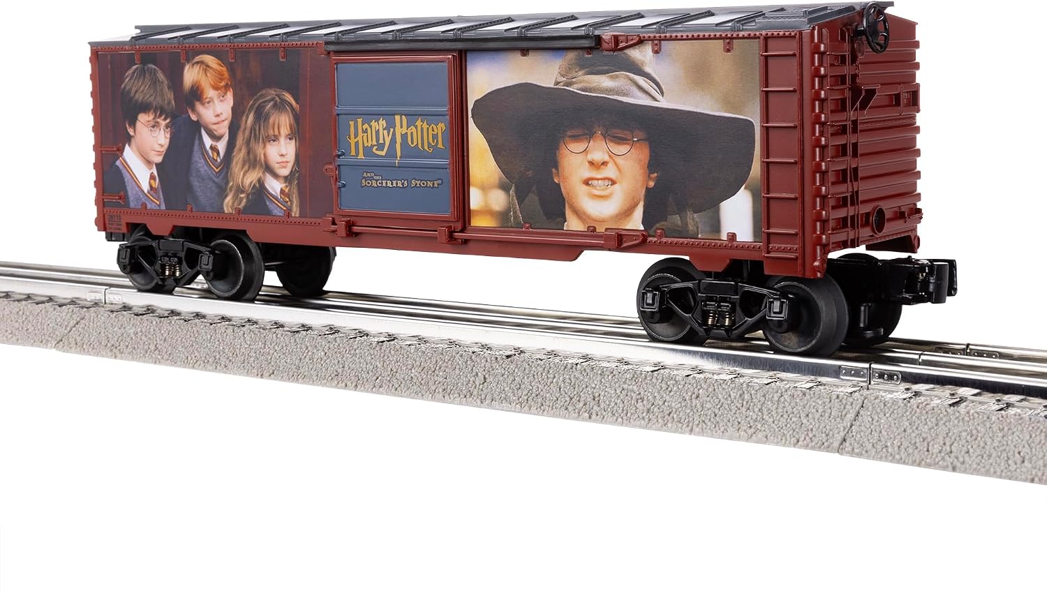 Lionel Harry Potter and the Sorcerer’s Stone Boxcar, O Gauge Model Train Car with Opening Doors, Diecast Trucks, Operating Couplers, Ages 14+