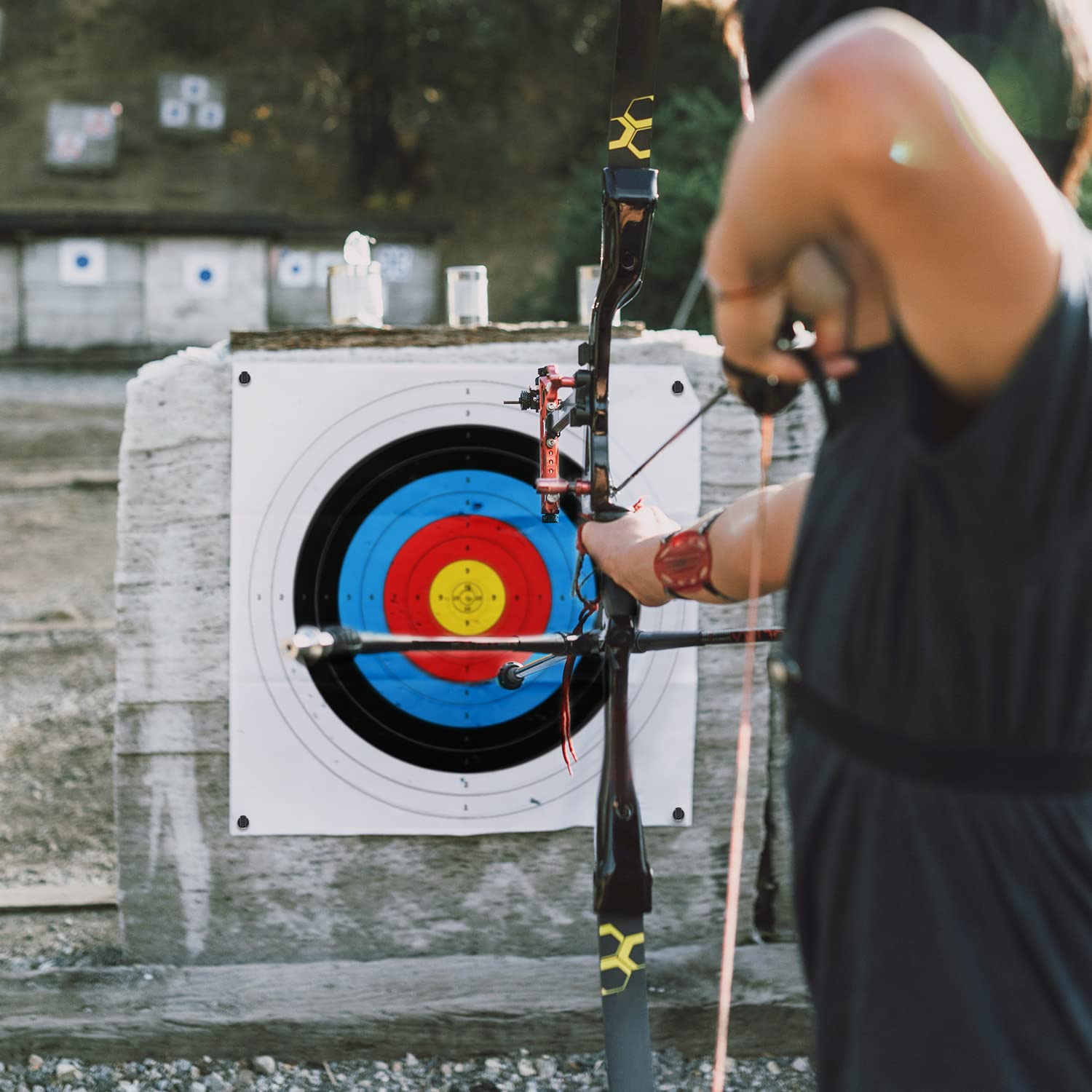 10 Cibles De Tir En Papier – Pour Tir à L'arc Et Archery – Format Standard