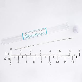 Colloidal Silver | Pair of Pure Silver Wire 99.99% | Certificate | 9999 | 12 Gauge 6” | FromBora Colloidal Silver Generator Wire