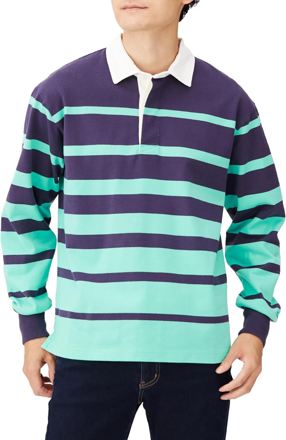 Amazon.co.jp: [カンタベリー] PANEL STRIPE RUGBY JERSEY