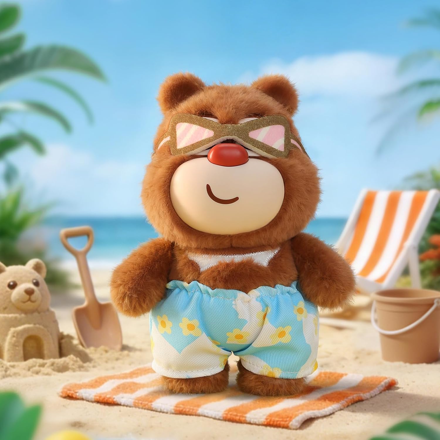 52TOYS Boonie Bears Loggerland Fashion Week Plush Blind Box Stuffed Animal Plush Toy with Soft and Adorable Design, 1PC Perfect for Cuddling, Display, and Unique Posing