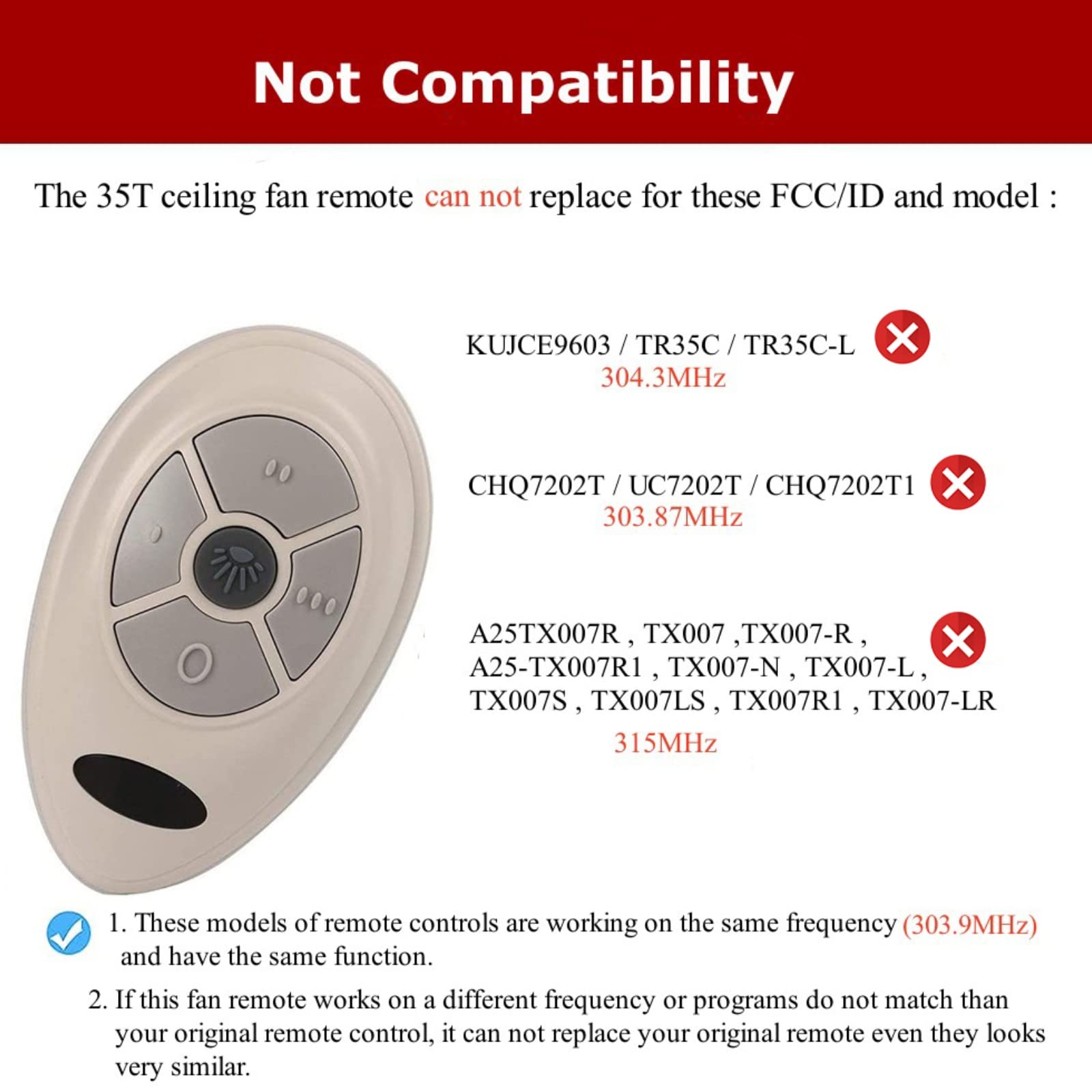 Wall Mount Fan Universal Ceiling Fan Remote Control Kit - 3-Speed Fan ...