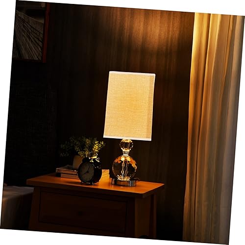 Miniatura 2 de DOITOOL Pantalla de tambor de arpillera para lámpara colgante pantalla de escritorio E27 tela lámpara lámpara colgante sombra lámpara de escritorio