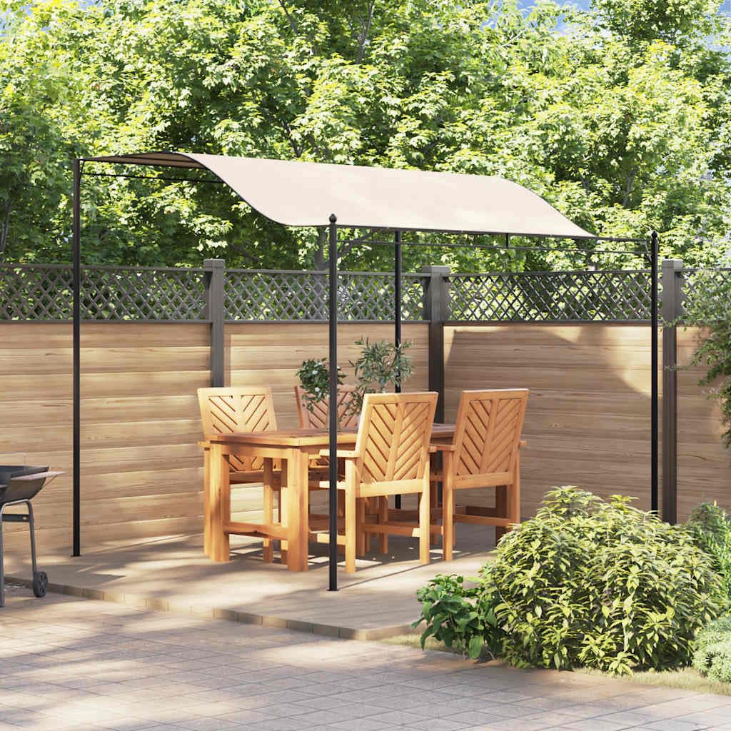 vidaXL Chapiteau Tissu Blanc Crème Tonnelle de Jardin Tente Pavillon de Jardin