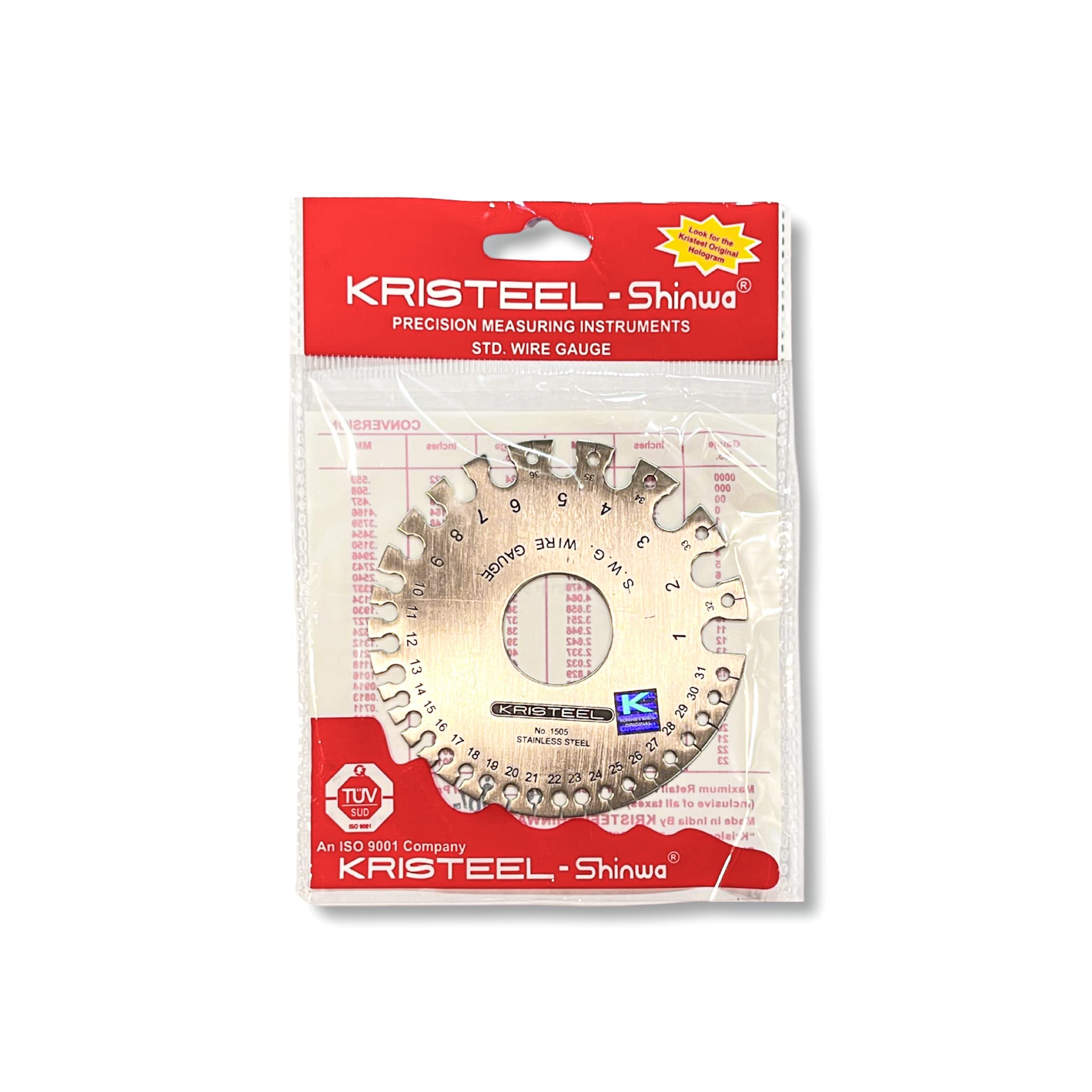 Achalnath Tools Kristeel Precision S.W.G. Measuring Wire Gauge Round (Silver) (4) (B0BDVNK9HT) Amazon Price History, Amazon Price Tracker
