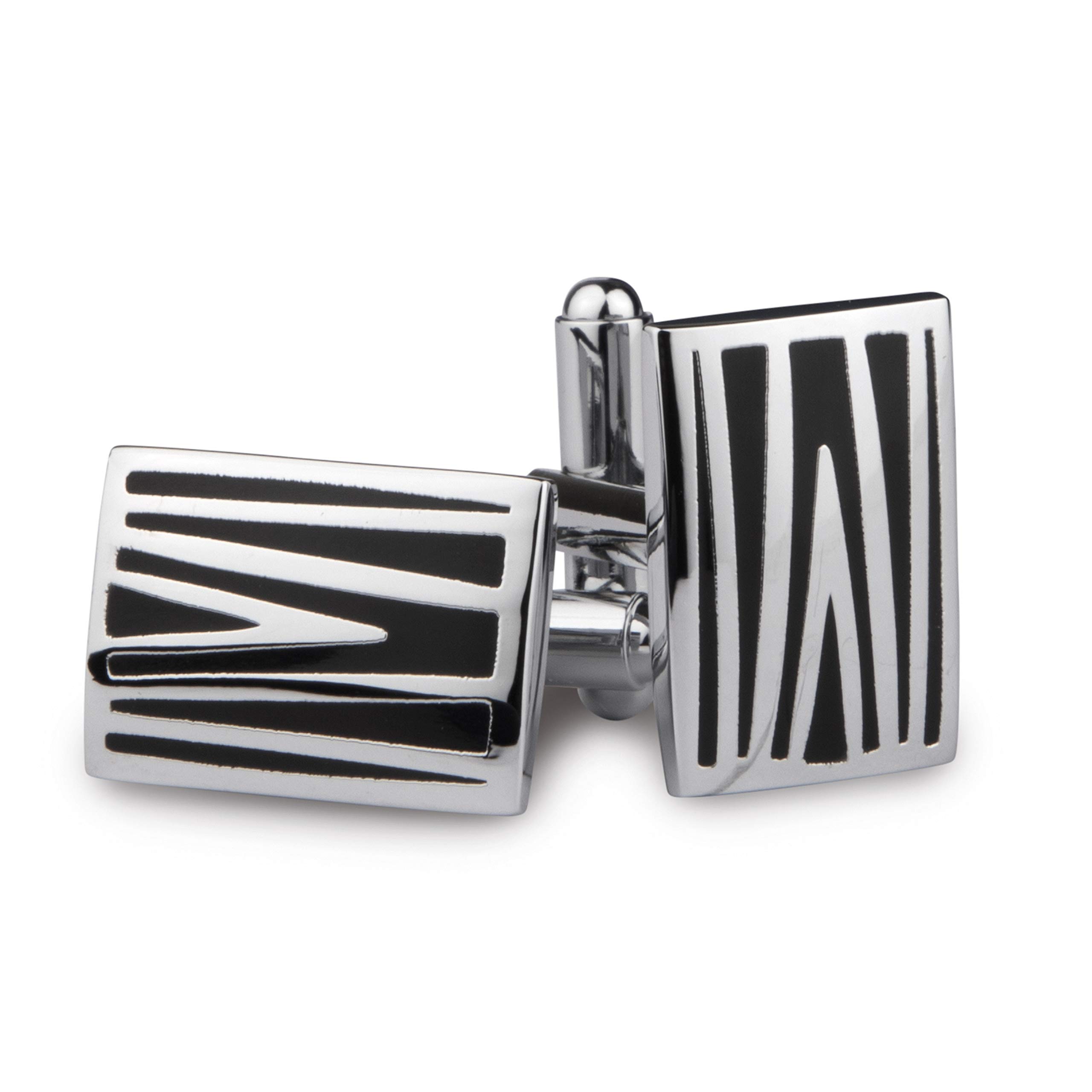 KovoveThe Embellished Black Cufflinks for Men