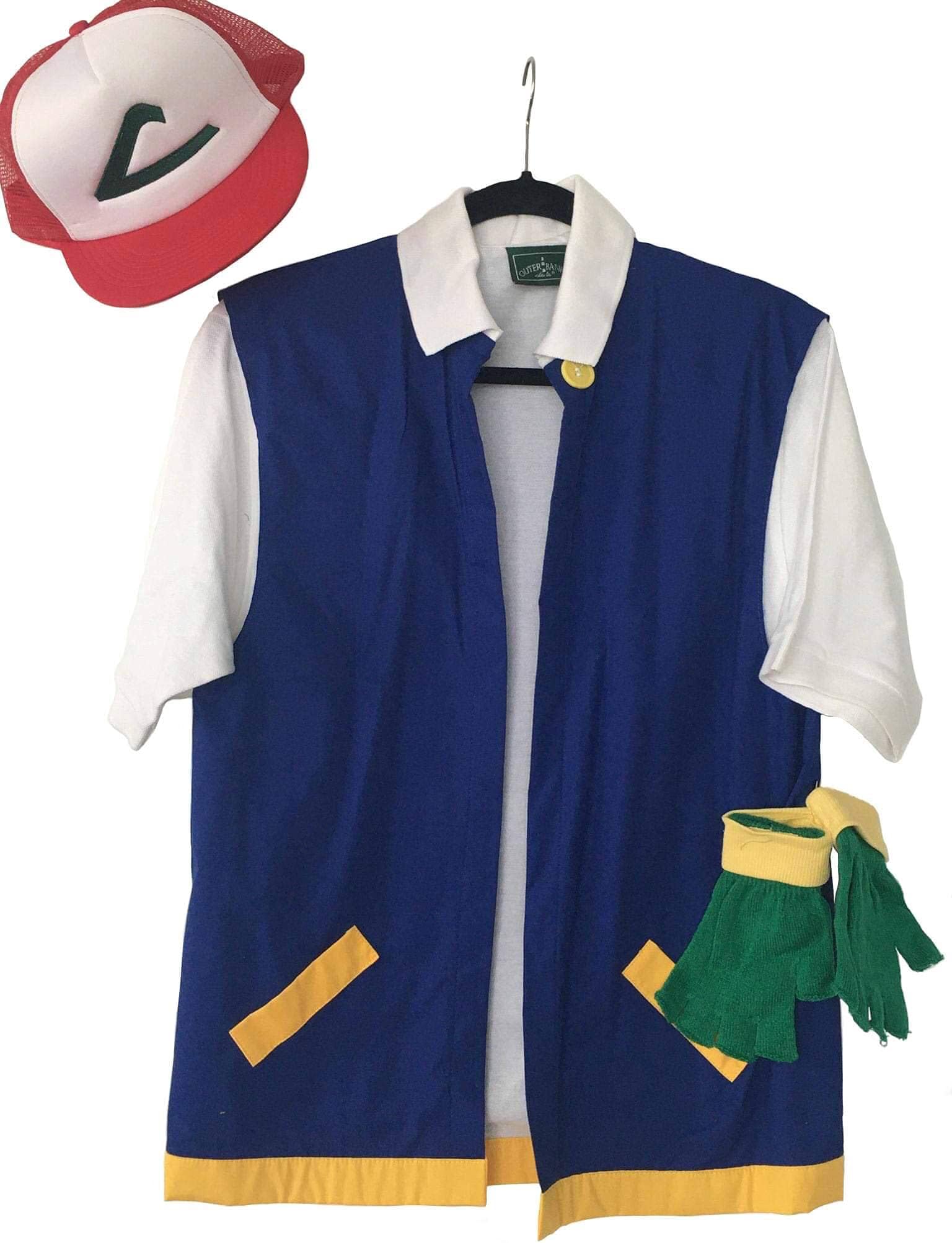 HandmadeAsh Ketchum Trainer Costume Set - Child size- Trainer HAt Cosplay Japan