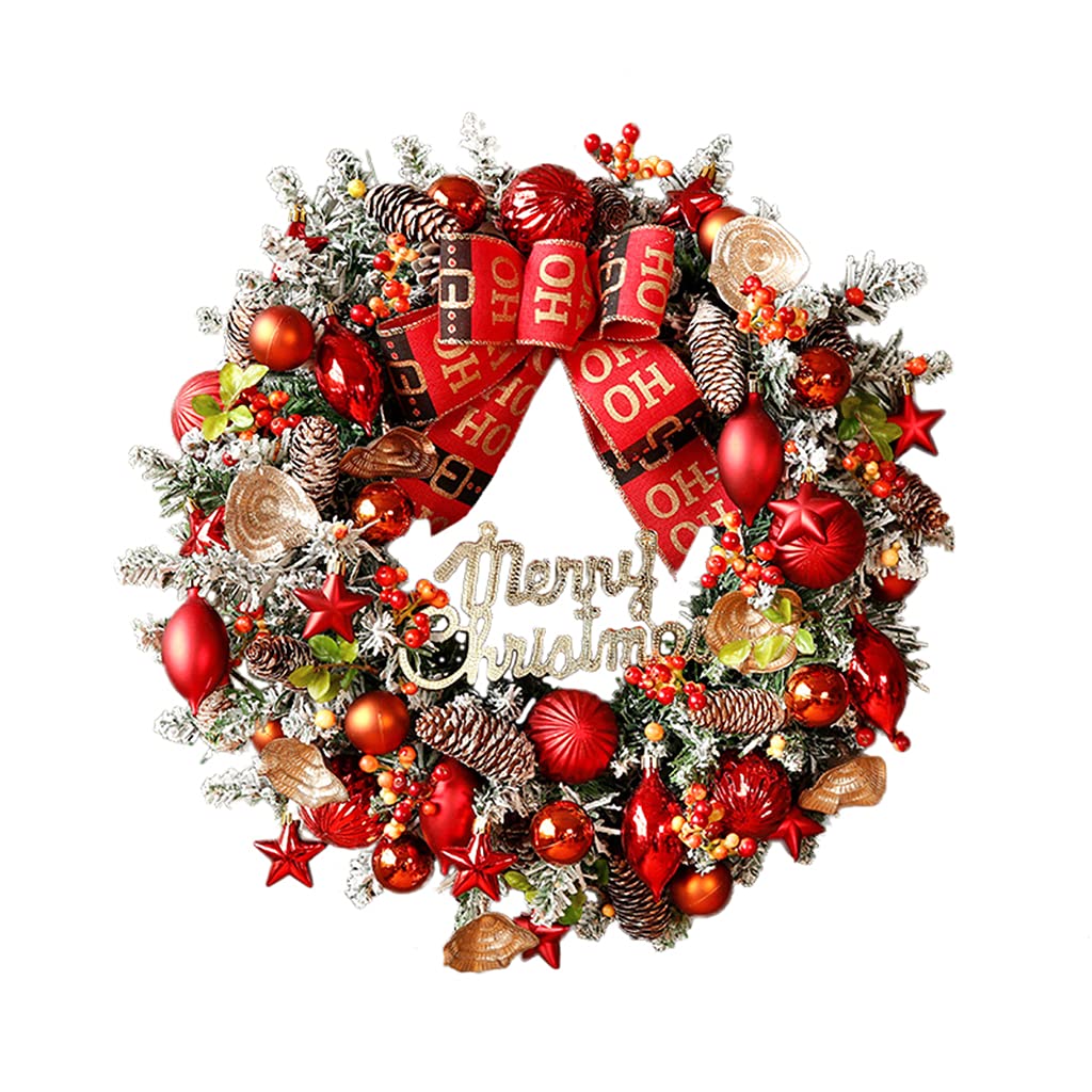 Guirlande de Noël de jardin rouge pour festival d'automne extérieur