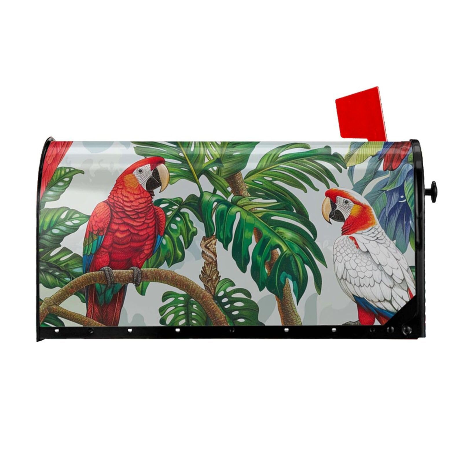 Housse de boîte aux lettres magnétique perroquet pour égayer votre jardin et cour de ferme