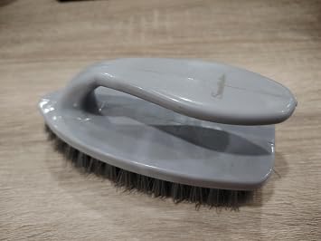 Scrub Brush for Cleaning, Stiff Nylon Bristles, Multi-Purpose, Grey