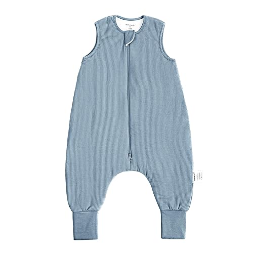 Miniatura 8 de Saco de dormir de rayón hecho de bambú para niños pequeños con pies de 6 a 12 meses, 1.0 tog ultra suave, saco de dormir para bebé, saco de dormir