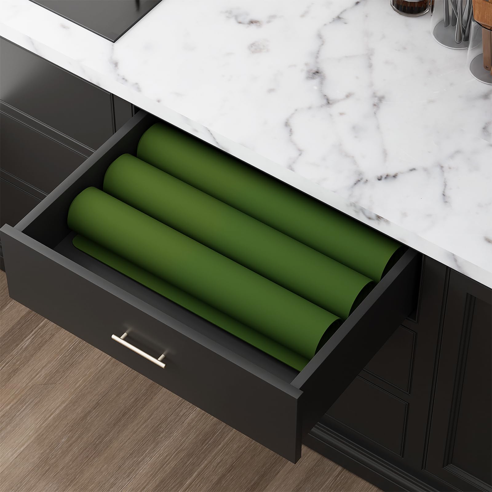 Tapis de table en silicone de qualité – 119,4 x 61 cm – Haute résistance à la chaleur (testé par des laboratoires de 250 °C), surface antidérapante et résistante à l'huile pour la pâtisserie et le