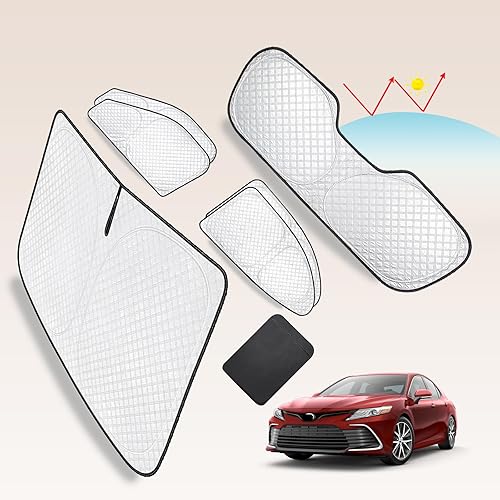 Miniatura 274 de KMF - Parasol de repuesto para parabrisas, cubierta para ventana lateral y trasera, cubierta protectora para visor, para campamento, bebé, bloqueo