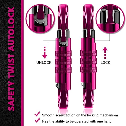 Vista 38 de 12kN (2697 lbs) Heavy Duty Carabiner Clips, for Securing Pets, Outdoor, Camping, Hiking, Hammock, Dog Leash Harness, Keychains