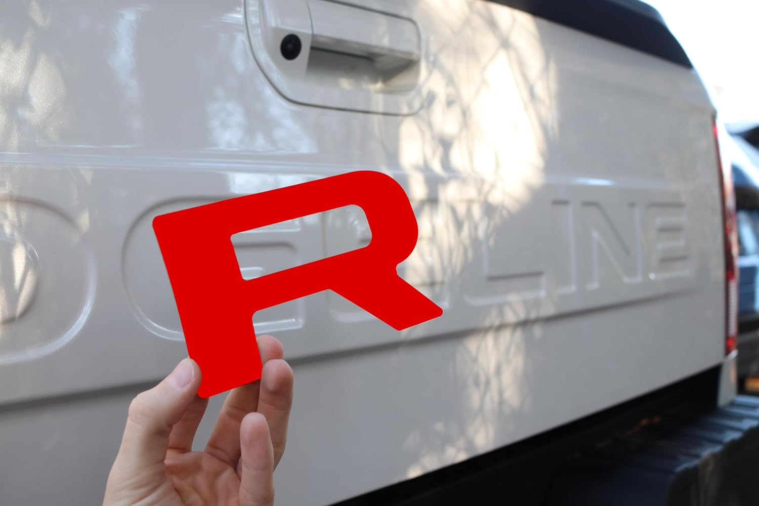 Rear Tailgate Letters Compatible with 2024 2025 Ridgeline 1/16" ABS Plastic with Adhesive- Chrome