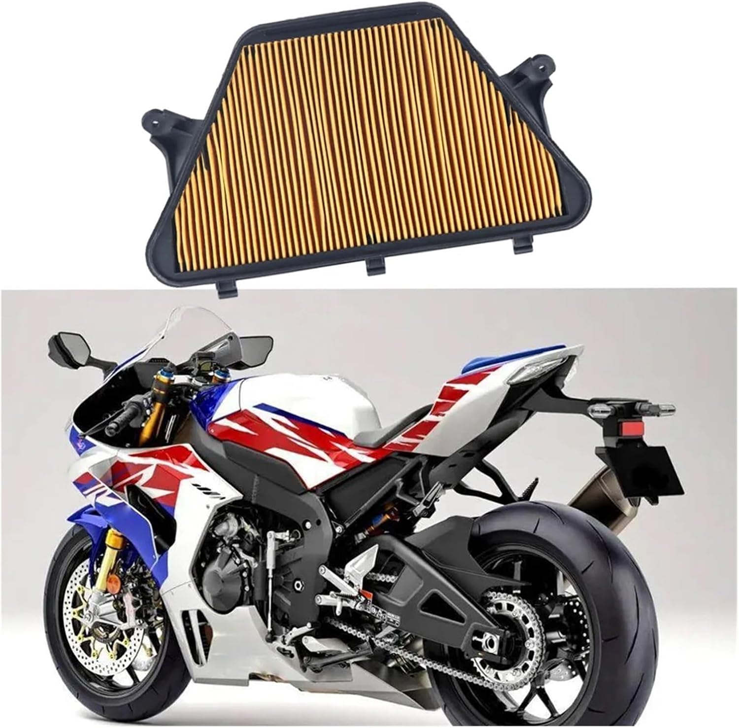 Motorcycle Air Filter Intake Cleaner for CBR1000 RR 2017 2018 2019 2020 2021 2023 17210-MKF-D40