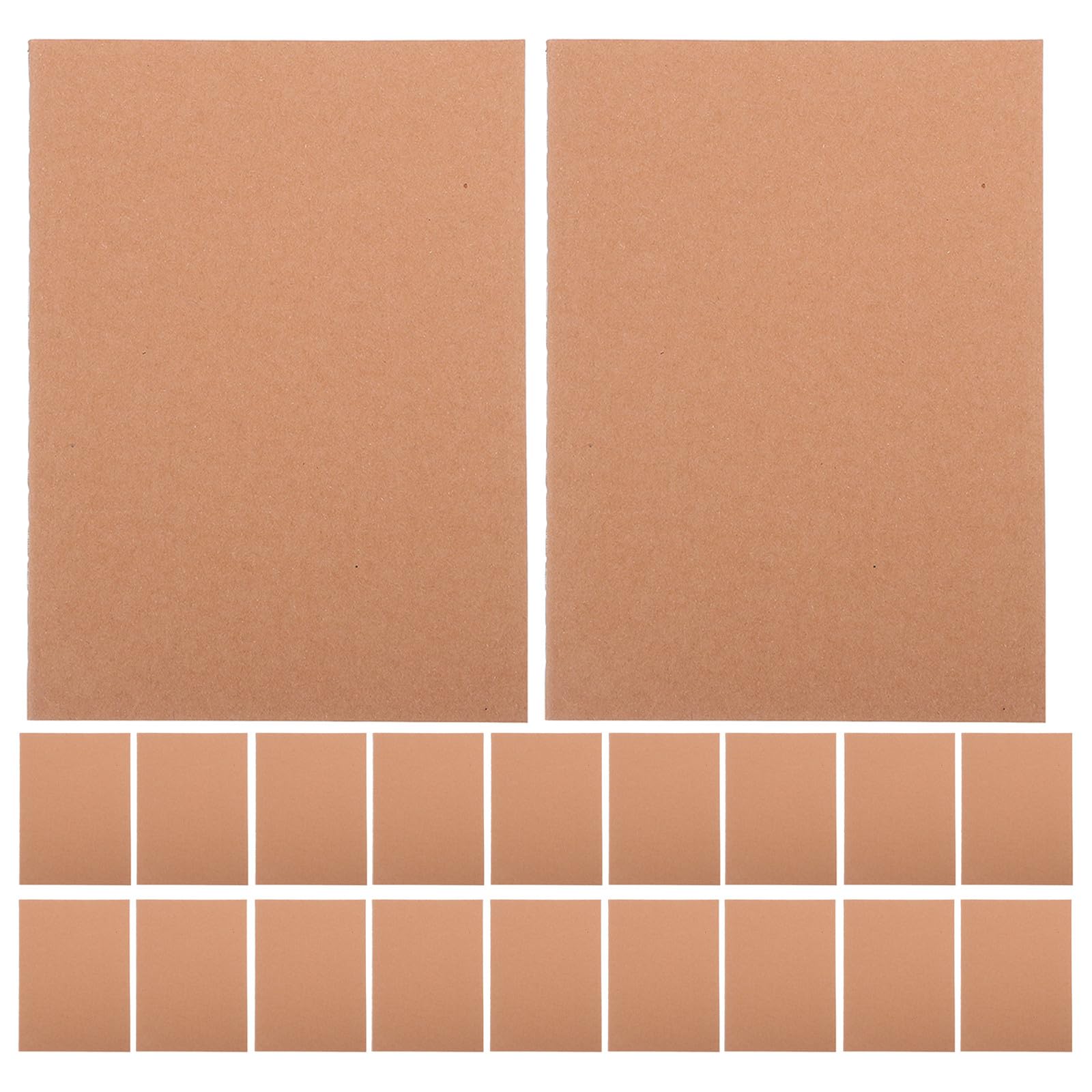 Zerodeko 20 quaderni in carta kraft marrone, formato A5, 36 fogli, colore