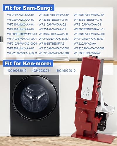 Miniatura 2 de DC64-02032A Pestillo de bloqueo de puerta de lavadora para Samsung Kenmor Interruptor de cerradura de puerta de lavadora Abridor de puerta reemplaza