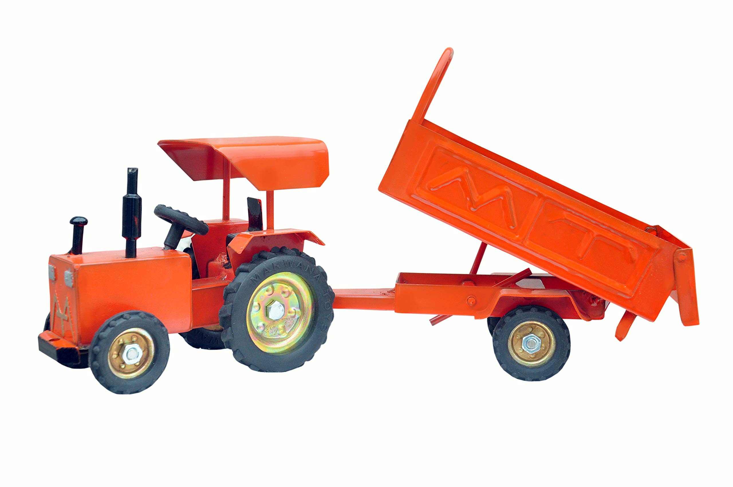 Makwana Toys Metal Tractor Toy/Iron/Lokhand Tractor/Die-Cast Farm Tractor With Trolley | Pull Back Action And Unbreakable Toy Vehicle Model For 2 3 Year Old And Above Kids Trolley Pack Of 1 Orange (B089S3WCSJ) Amazon Price History, Amazon Price Tracker