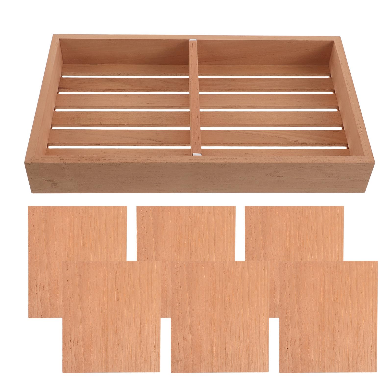 Abaodam Humidor de Sobremesa de Madera Aromática con Separadores Ajustables